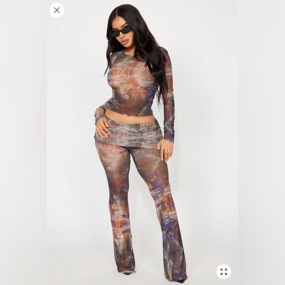 Fashion Nova Colorful Two Piece Set